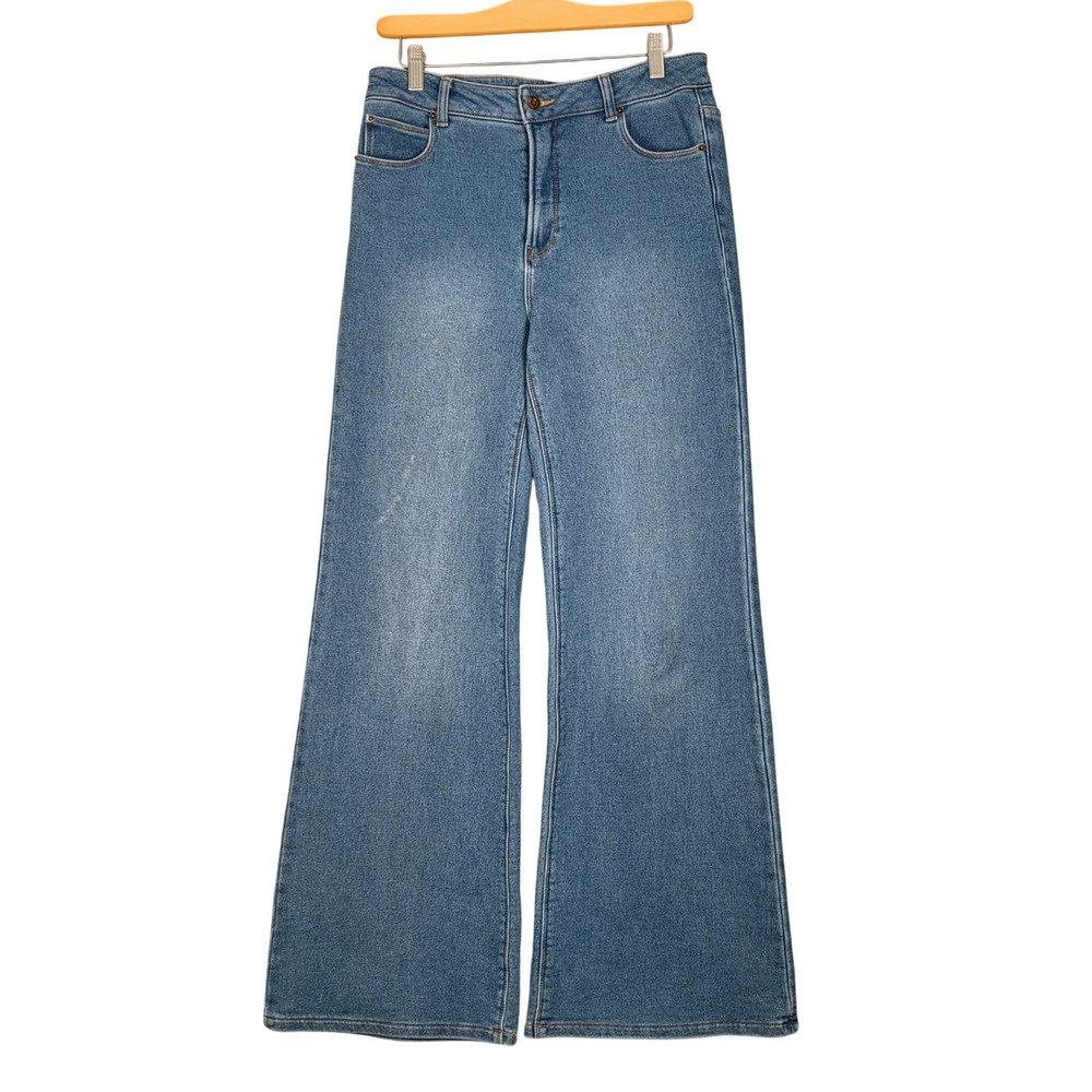 Z Supply NEW Women 28 Georgia Relaxed Wide Leg Jeans Vintage Indigo Blue